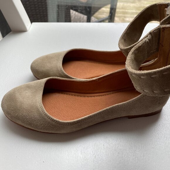 Frye Carson Ankle Strap Flats - Picture 2 of 12